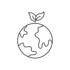 Earth Day vector icon