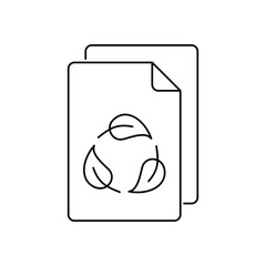 Paper Recycle vector icon