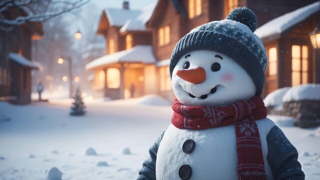 sammy the snowman a snowman who comes to life to sprea cinematic concept art