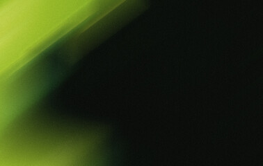 Vintage green motion blur abstract light leak overlay background with a dusty noise grain texture. Grunge style dusty overlay light leak background. Green light overlay, leak flare, light effect