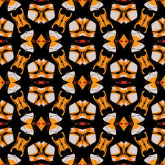 Seamless tile pattern in bright vivid colors and abstract geometric design, perfect for walls, decor and fabrics