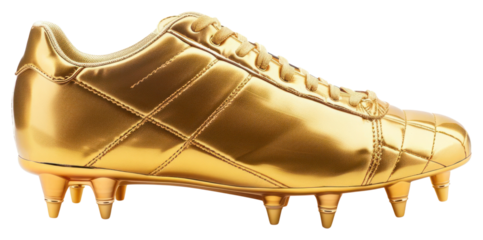 PNG Golden soccer cleats luxury footwear