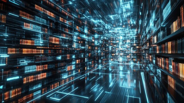 A cosmic library holographic interfaces