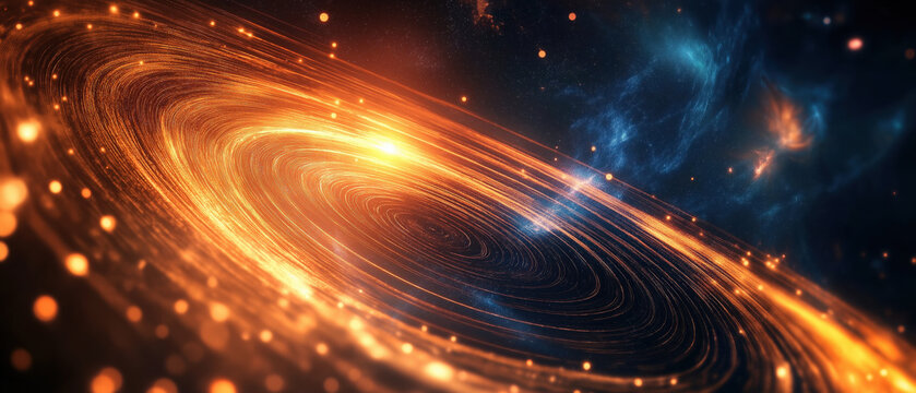 A mesmerizing cosmic scene featuring swirling galaxies and radiant stars, perfect for capturing the beauty of the universe.