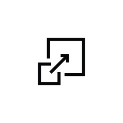 Size icon vector design trendy