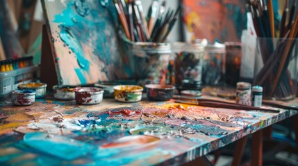 national art day background concept