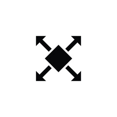 Size icon vector design trendy