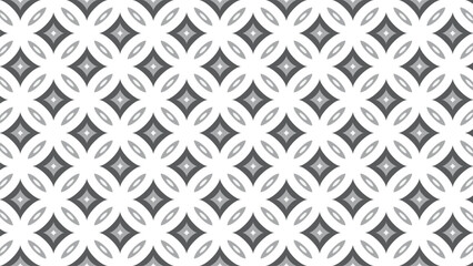 An abstract geometric pattern with white shapes contrasted against a gray textured backdrop, suitable for backgrounds or wallpapers