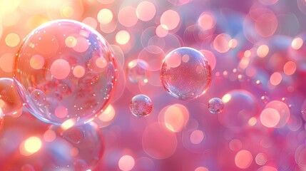 Abstract bubble patterns in soft focus 