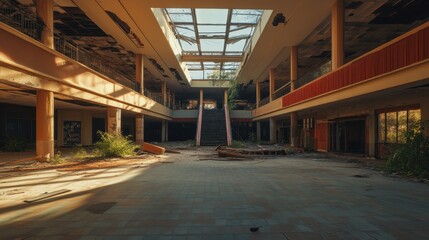 Naklejka premium Abandoned Shopping Mall 