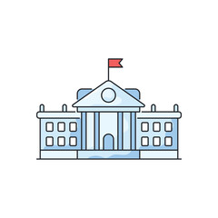 White House  vector icon