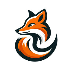 fox logo isolated on transparent background