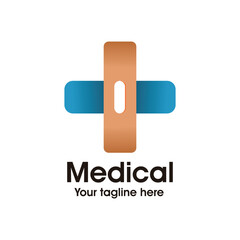 Modern medical logo health vector design