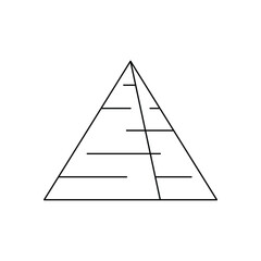 Pyramid vector icon