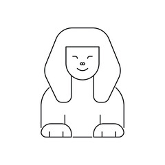 Great Sphinx Of Giza vector icon