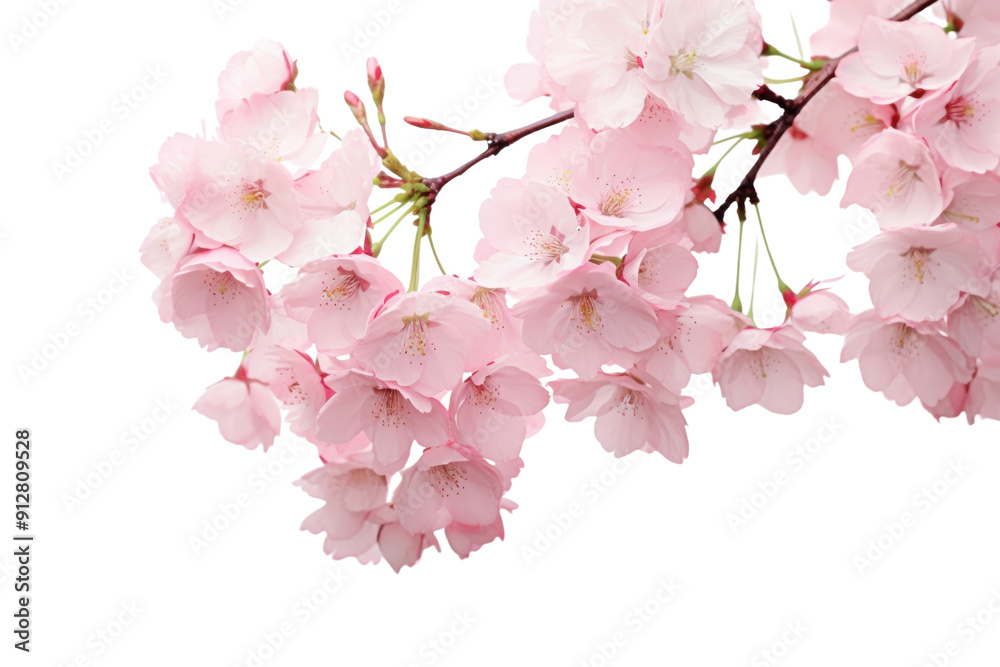 Sticker PNG Delicate pink cherry blossom branch