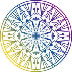 gradient mandala, Mandala pattern or Simple Floral Ideas for Coloring book page Art on the wall Lace pattern the Tattoo wallpaper Paint shirt Stencil Design Textures. Decorative circle ornament