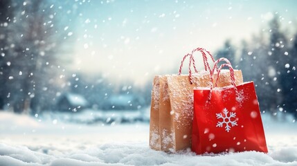 Super special sale prices for winter shopping, featuring off. Perfect for promotional marketing with a snowy design.