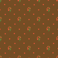 Flower pattern seamless background vector