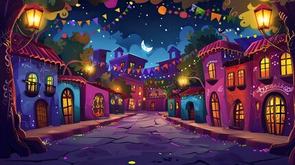 day of dead cartoon background