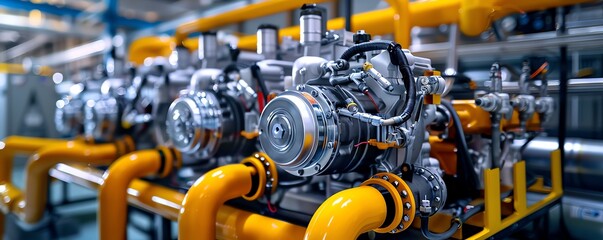 Compressor unit providing air for HVAC system testing, commercial building Efficient and powerful, vital and versatile, facility management