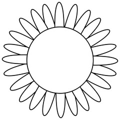 sunflower blossom icon