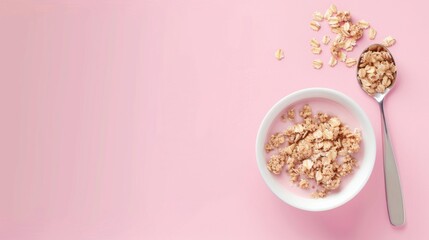 national oatmeal day background concept with copy space 