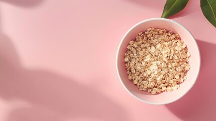 national oatmeal day background concept with copy space 