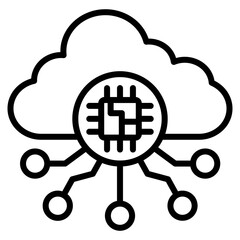 Obraz premium Cloud Icon