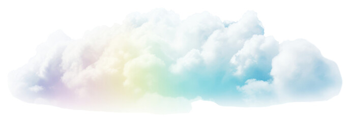 Colorful dreamy fluffy cloud
