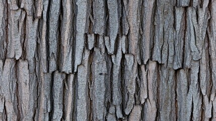 Obraz premium This unique bark texture showcases vertical grooves on a tree, illuminated by soft daylight in a serene forest setting SEAMLESS PATTERN