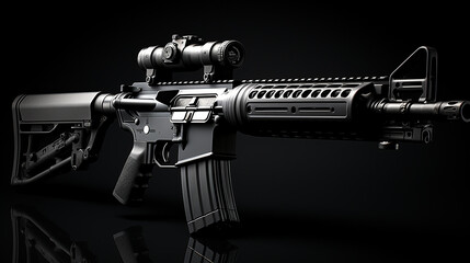 3d army weapon photo. generative ai