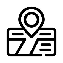 Map line icon