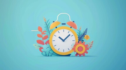Visual content infographic showcasing time management tips and tricks.