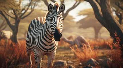 Obraz premium zebras in continent