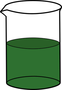 green liquid beaker science experiment clip art preview