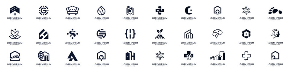 Corporate Business Identity Logo And Icon Collection.
