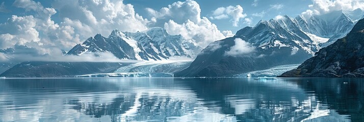 landscape photo glacier bay national park
