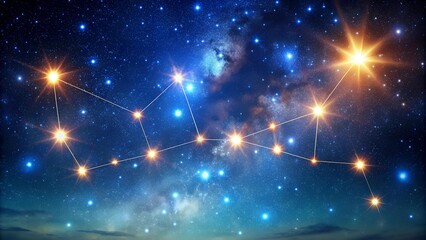 Obraz premium A Celestial Tapestry of Sagittarius Generative AI