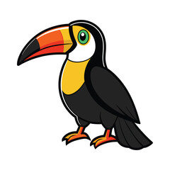 Fototapeta premium Toucan bird vector illustration 