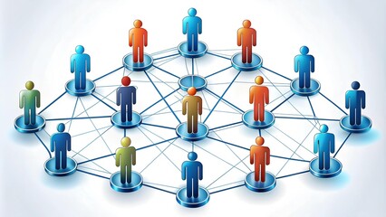 Abstract Corporate Structure: A Visual Representation of Business Growth  Generative AI