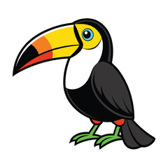Toucan bird vector illustration 