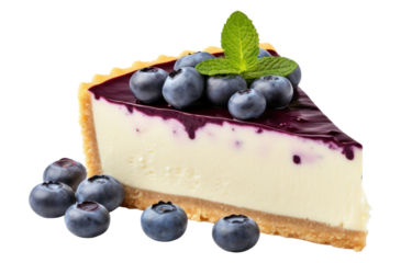 PNG Cheesecake blueberry dessert fruit.
