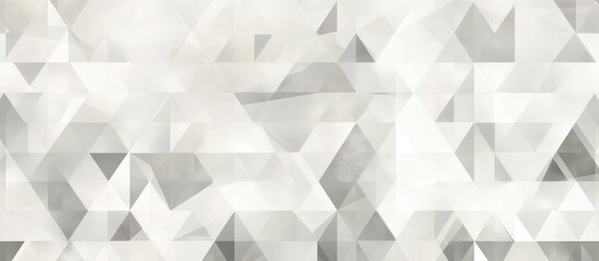 Fototapeta premium Seamless geometric pattern featuring gray and white triangles on a light background Abstract digital grid design with a polygonal mosaic aesthetic ideal for business and corporate use