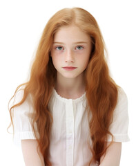 Fototapeta premium PNG Portrait white photo cute.