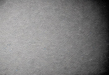 Grainy black and white image with a textured, dotted pattern across the entire frame 