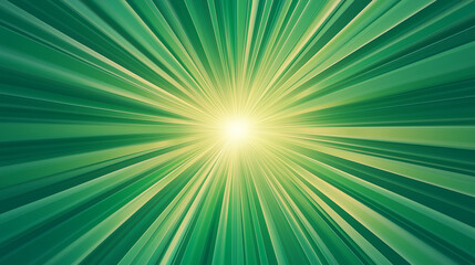 Obraz premium green sunburst background