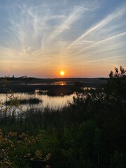 Obraz premium Sunset over Island Marsh 