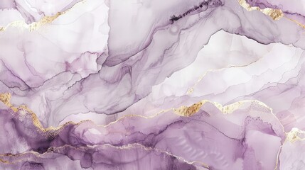 Fototapeta premium Abstract marbled texture with bold, sweeping lines and subtle, soft cloud-like patterns; add delicate gold veins for accent.