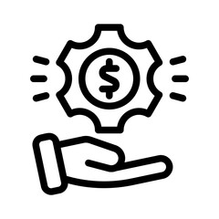 payroll line icon